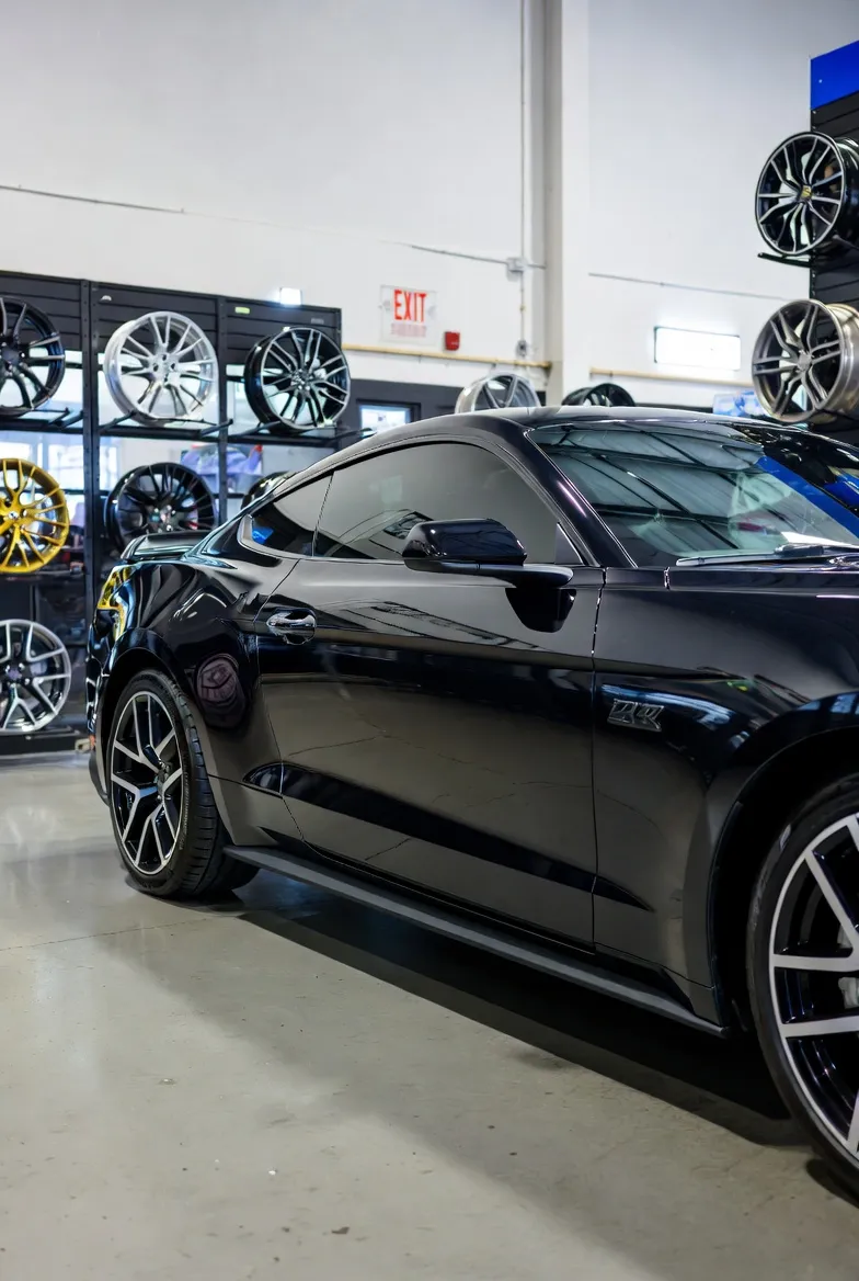 Before wheel change - Paul Anderson's car